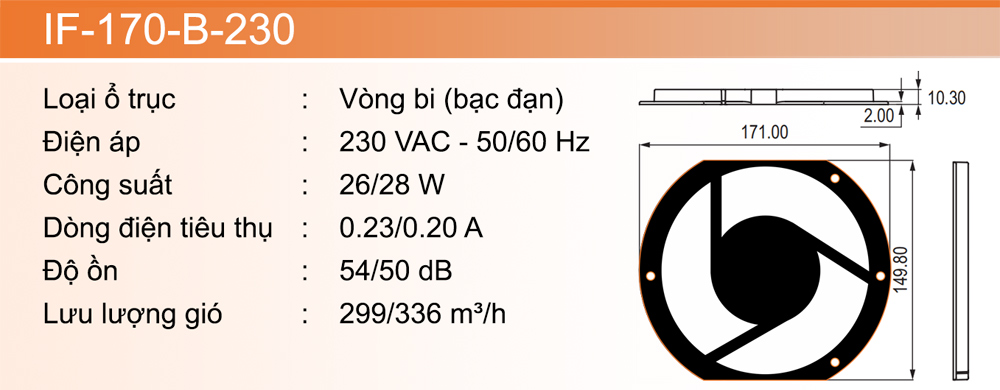 specification IF-170-B-230