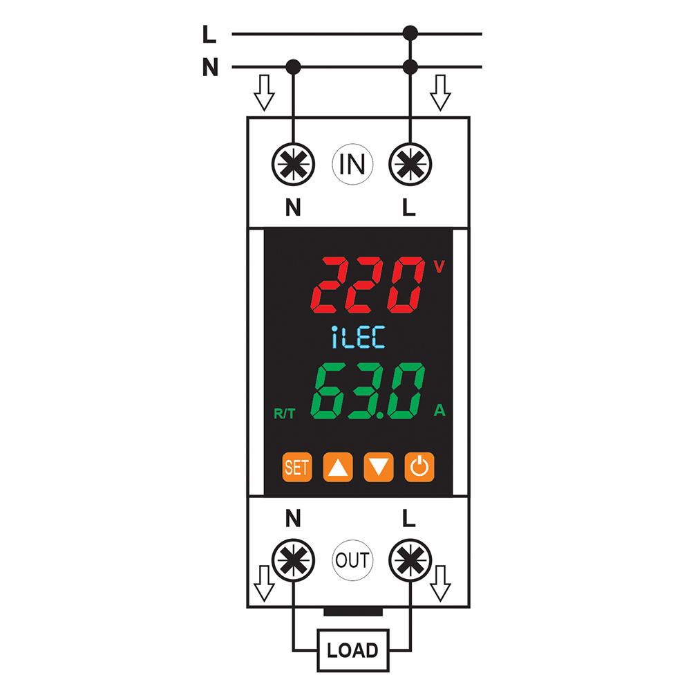 iLEC VAP-63/1PN relay – Wiring diagram