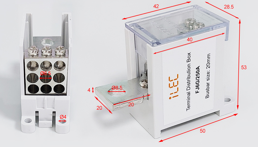 Dimension of iLEC FJ6G/250A
