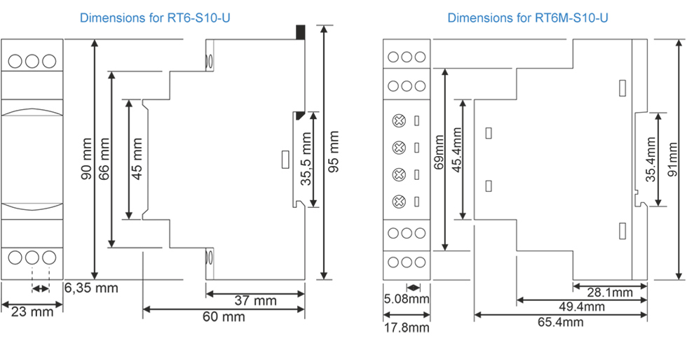 RT6-S10-U Dimension