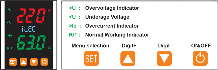 iLEC VAP-63/1PN front-face panel