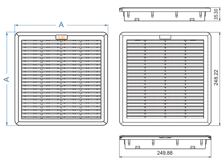 Dimension IL-FF250.230