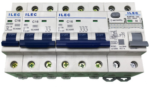 MCB ILEC, RCBO ILEC