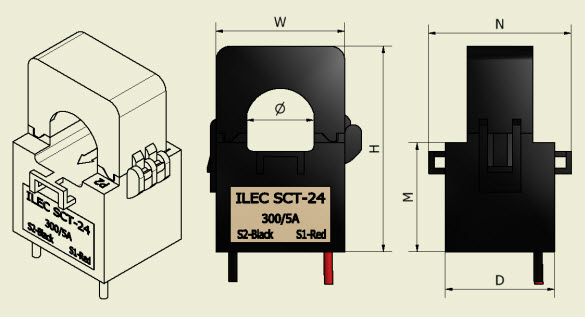 sct overal dimension