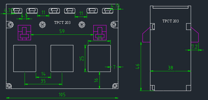 tpct-203 dimension