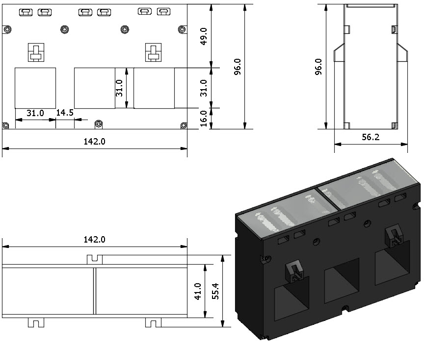 tpct-403 dimension